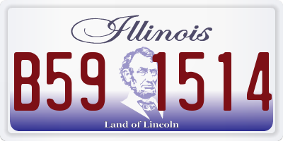 IL license plate B591514