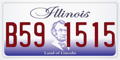 IL license plate B591515