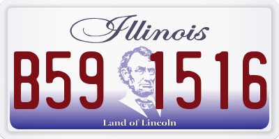 IL license plate B591516