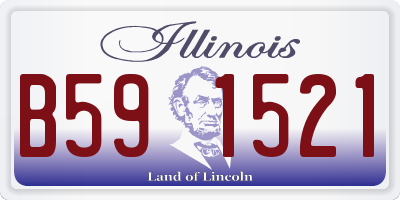 IL license plate B591521