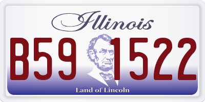 IL license plate B591522