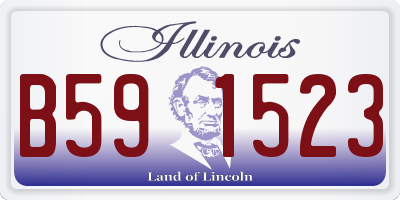 IL license plate B591523
