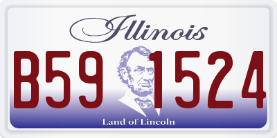 IL license plate B591524
