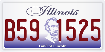 IL license plate B591525