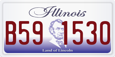 IL license plate B591530