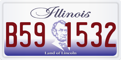 IL license plate B591532