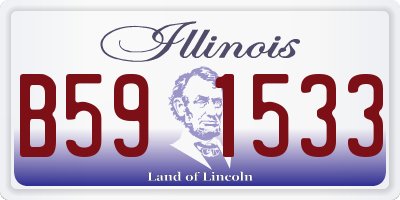 IL license plate B591533