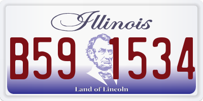 IL license plate B591534