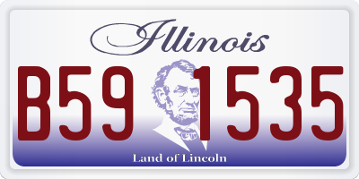 IL license plate B591535