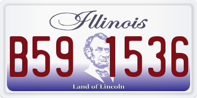 IL license plate B591536