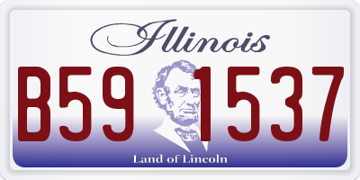 IL license plate B591537