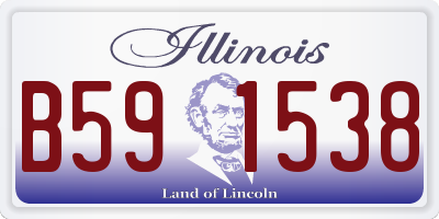 IL license plate B591538