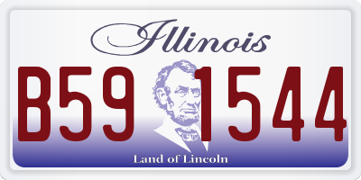 IL license plate B591544