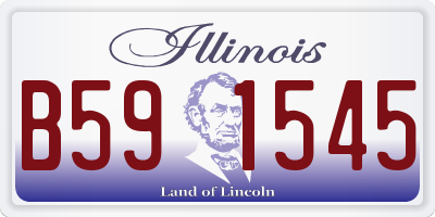 IL license plate B591545