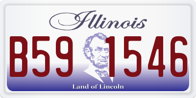 IL license plate B591546