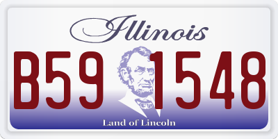 IL license plate B591548