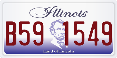 IL license plate B591549
