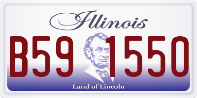 IL license plate B591550