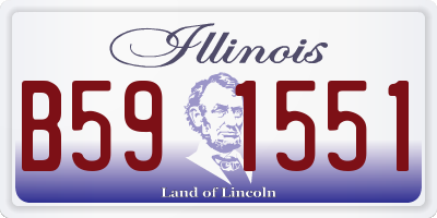 IL license plate B591551