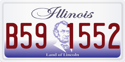 IL license plate B591552