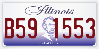 IL license plate B591553