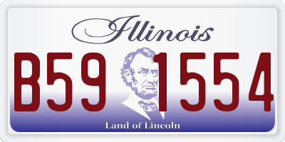 IL license plate B591554