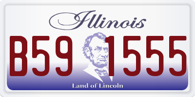 IL license plate B591555