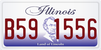 IL license plate B591556