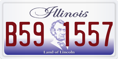 IL license plate B591557