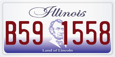 IL license plate B591558