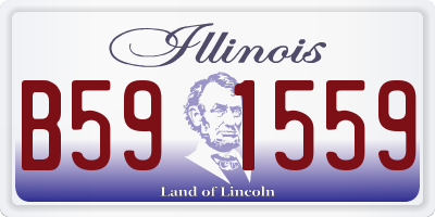 IL license plate B591559
