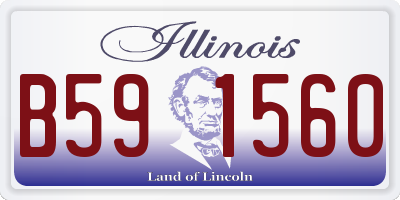 IL license plate B591560