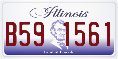 IL license plate B591561