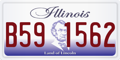 IL license plate B591562