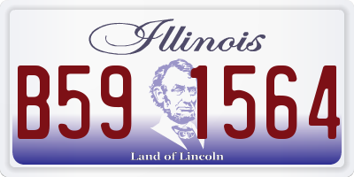 IL license plate B591564