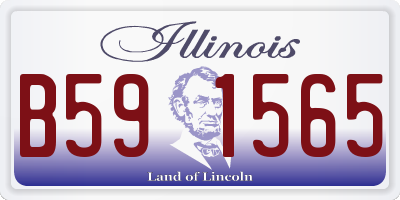 IL license plate B591565