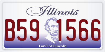 IL license plate B591566