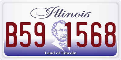 IL license plate B591568