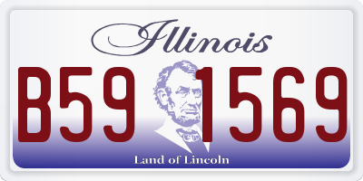 IL license plate B591569