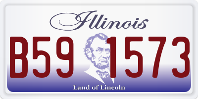 IL license plate B591573