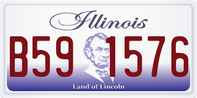 IL license plate B591576