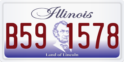 IL license plate B591578