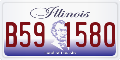 IL license plate B591580