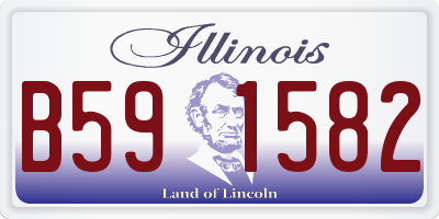 IL license plate B591582