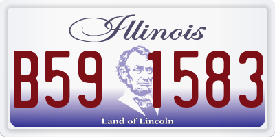 IL license plate B591583