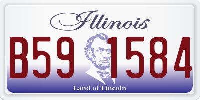 IL license plate B591584