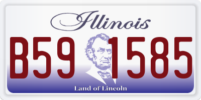 IL license plate B591585