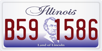 IL license plate B591586