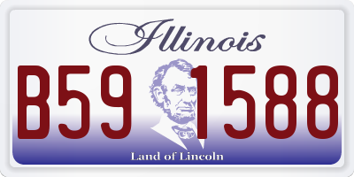 IL license plate B591588