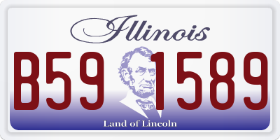 IL license plate B591589